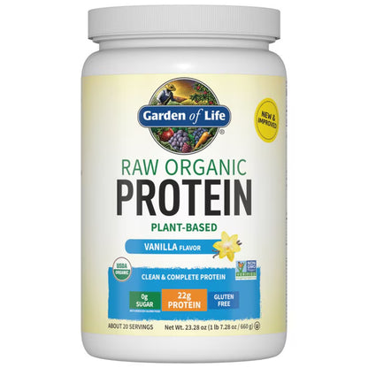 Garden of Life Raw Organic Protein Plant Bases - Vanilla