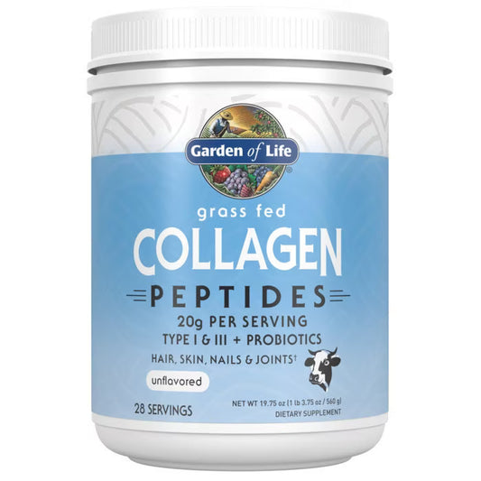 Garden of Life Grass Fed Collagen Peptides Powder Unflavored 28 Servings