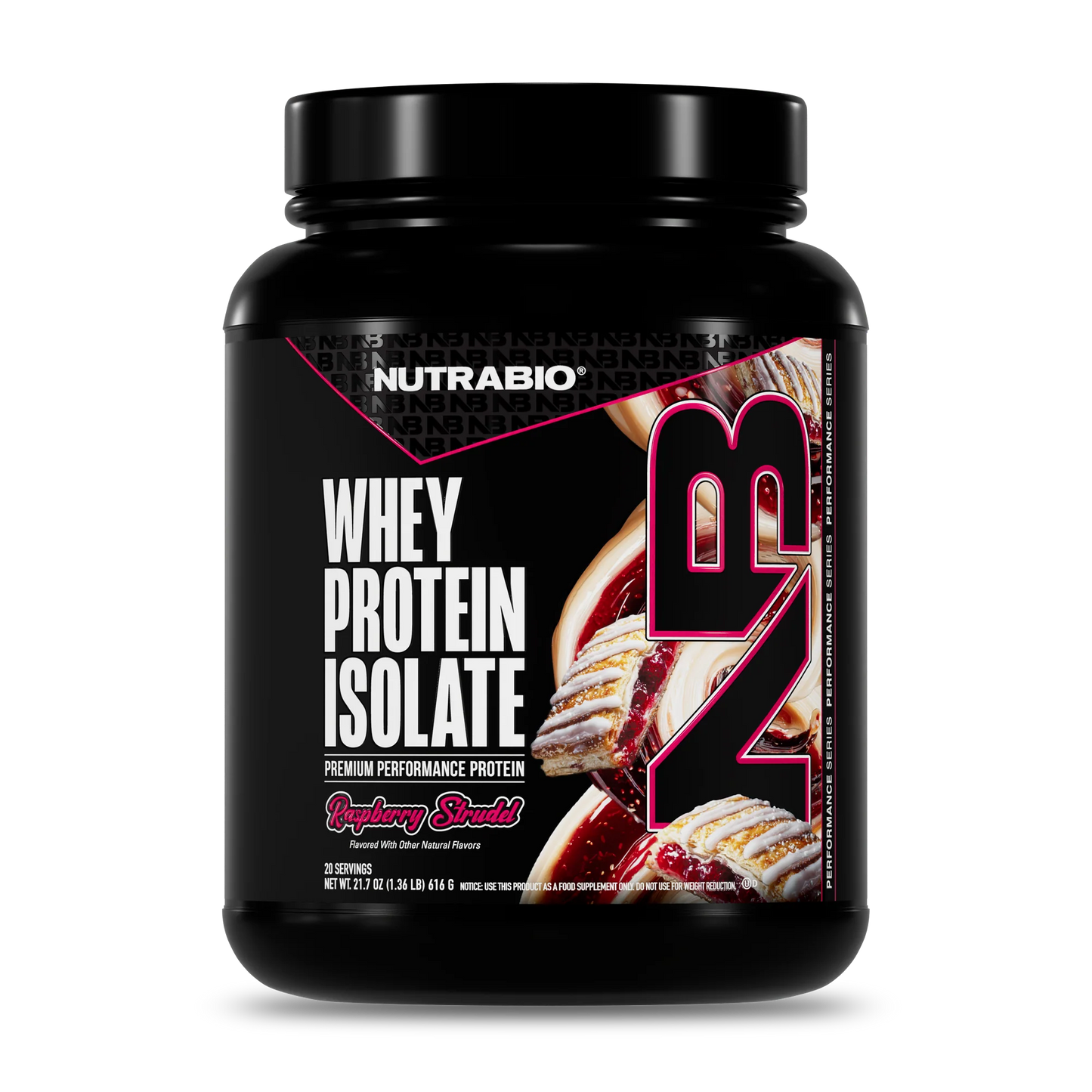 Nutrabio Whey Protein Isolate Powder 20 Servings
