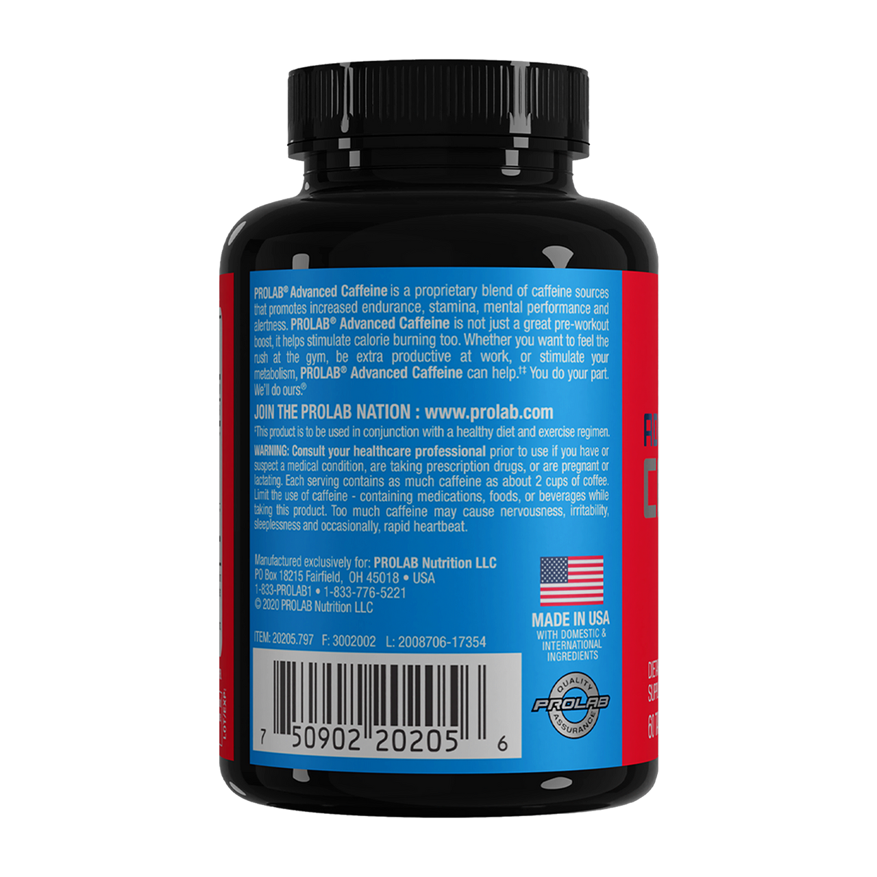 Prolab Nutrition Advanced Caffeine® (60 Count)