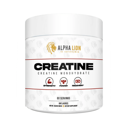 Alpha Lion Creatine Monohydrate – 5g Creatine, Unflavored, 60 Servings