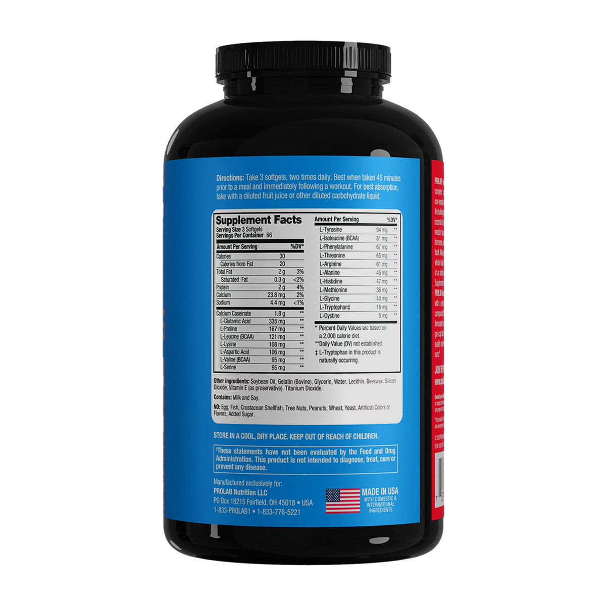Prolab Nutrition Amino Gel Caps (200 Count)