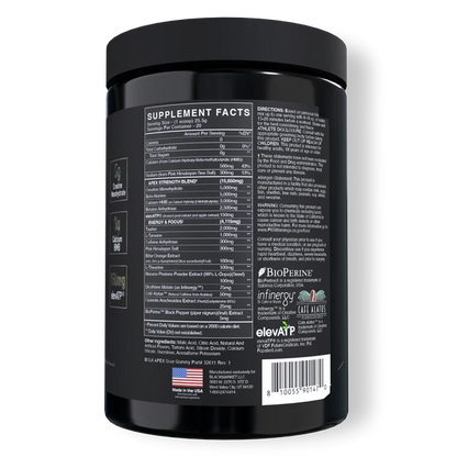 BlackMarket Labs BULK APEX Strength Pre-Workout | 400mg Caffeine | Creatine + HMB | 20 Servings