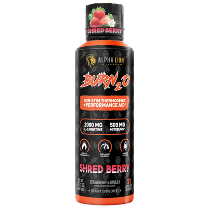 Alpha Lion BURN2O – Stimulant-Free Liquid Thermogenic & Performance Support, 31 Servings