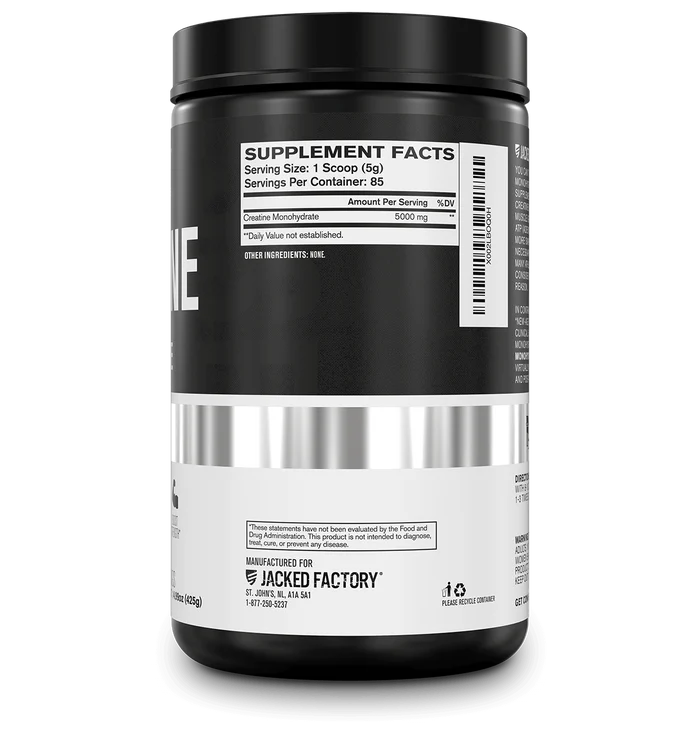 Jacked Factory Creatine Monohydrate Powder | 5g Micronized Creatine
