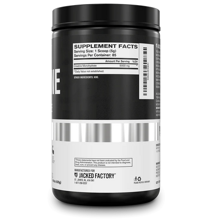 Jacked Factory Creatine Monohydrate Powder | 5g Micronized Creatine