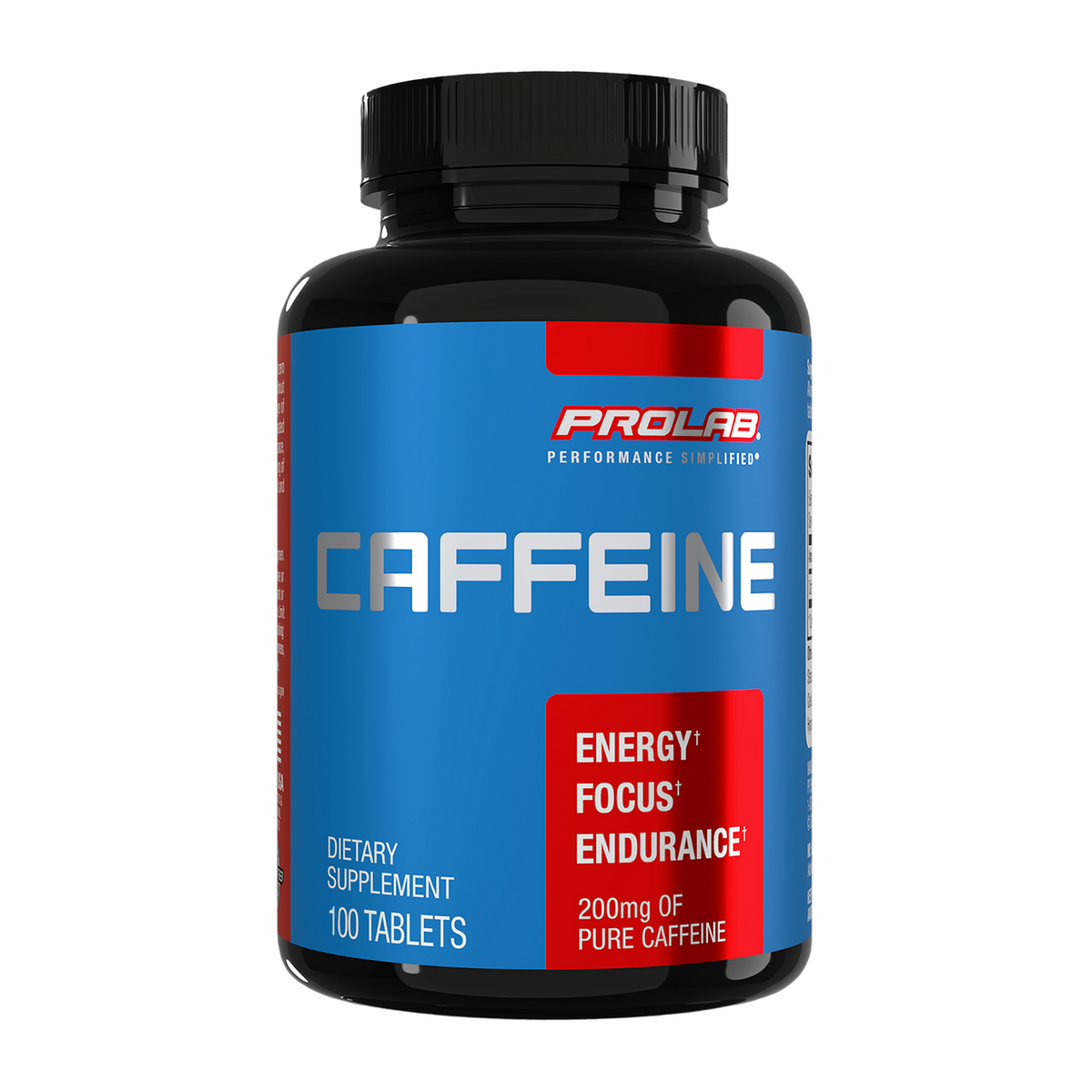 Prolab Nutrition Caffeine Energy Support, Zero Calories, Reduced Fatigue, Extra Strength Energy 200mg