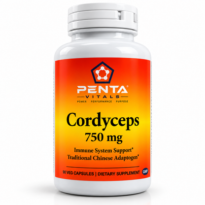 Penta Vitals Cordyceps 750 mg  90 Veg Caps
