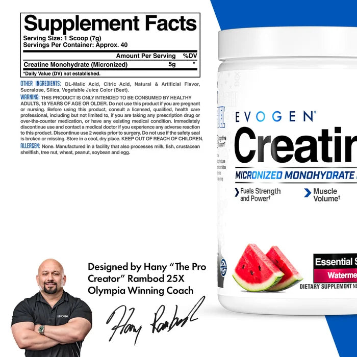 Evogen Micronized Creatine Monohydrate 40 Servings