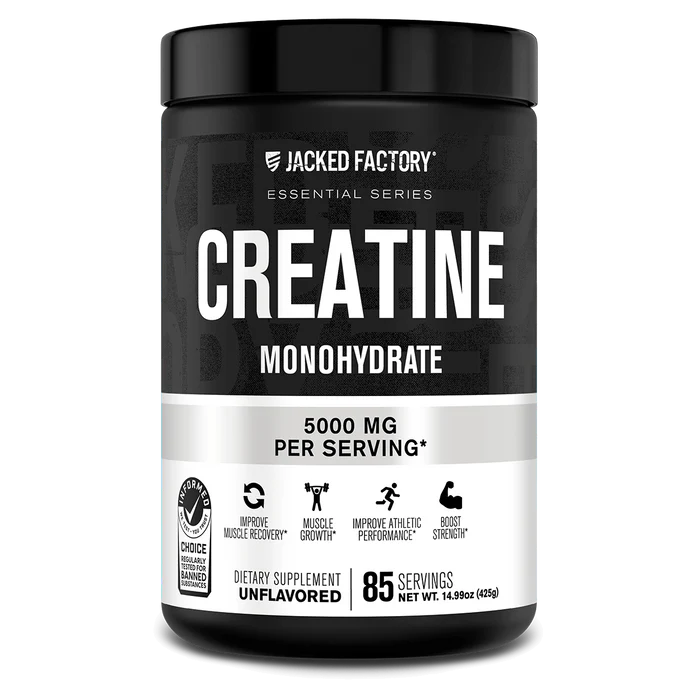 Jacked Factory Creatine Monohydrate Powder | 5g Micronized Creatine