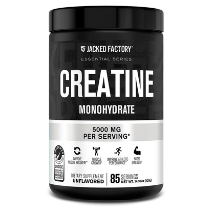 Jacked Factory Creatine Monohydrate Powder | 5g Micronized Creatine