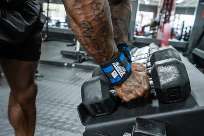 Blue Line Wrist Wraps