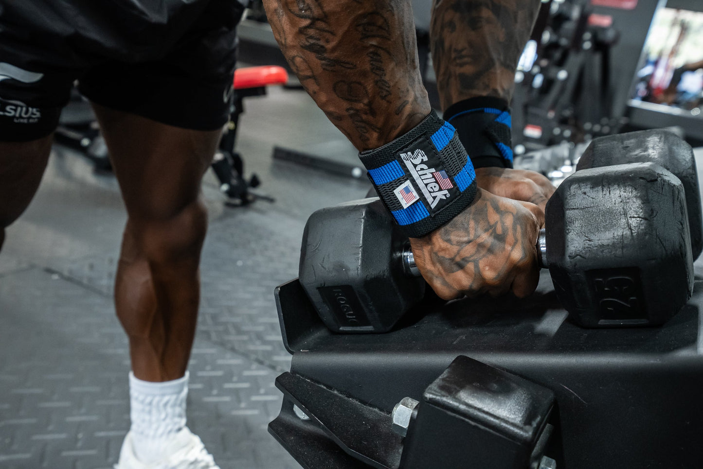 Blue Line Wrist Wraps