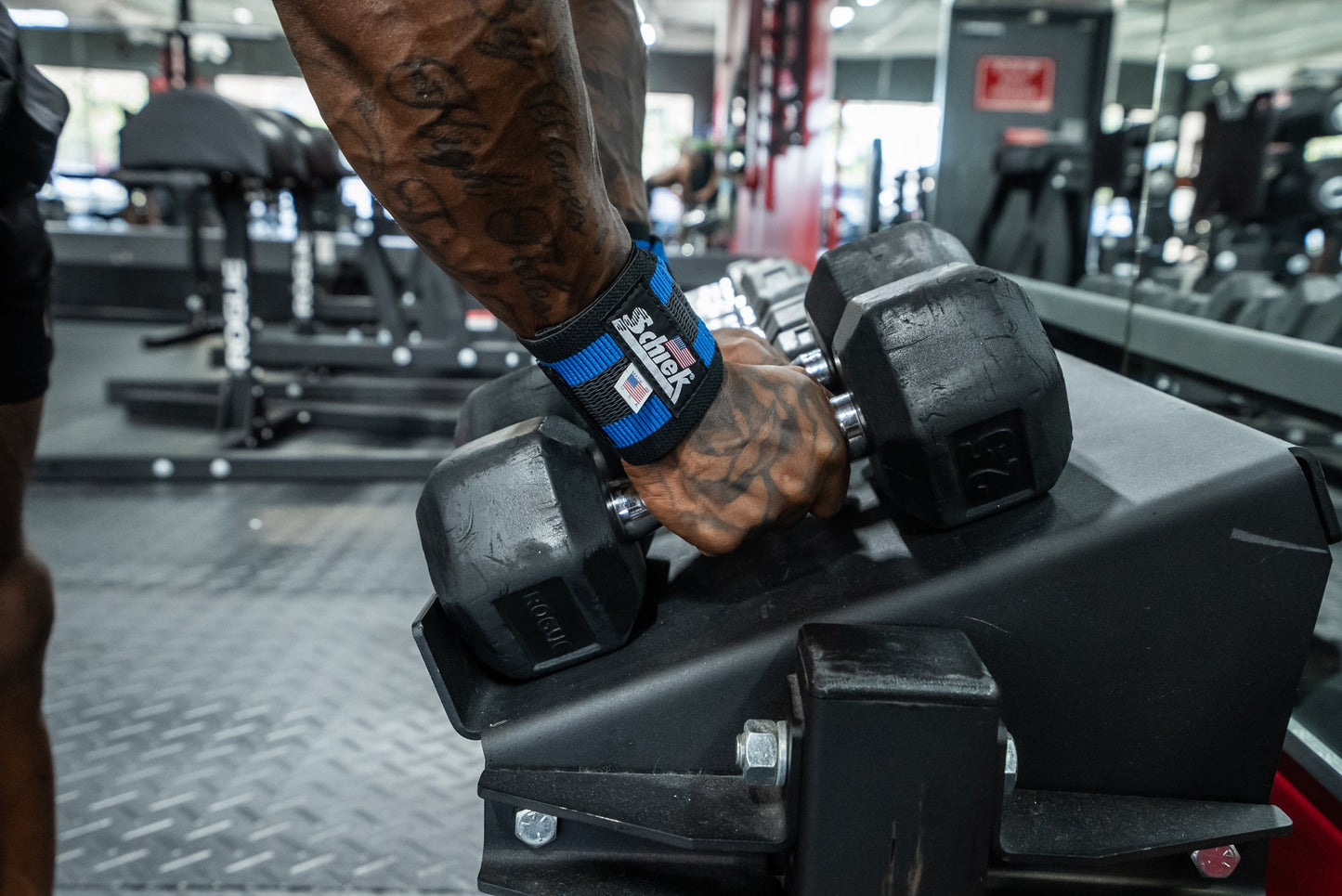 Blue Line Wrist Wraps