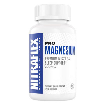 GAT Sport Nitraflex Pro Magnesium | High Absorption Magnesium Complex with Vitamin D3 & B6 | 120 Veggie Capsules
