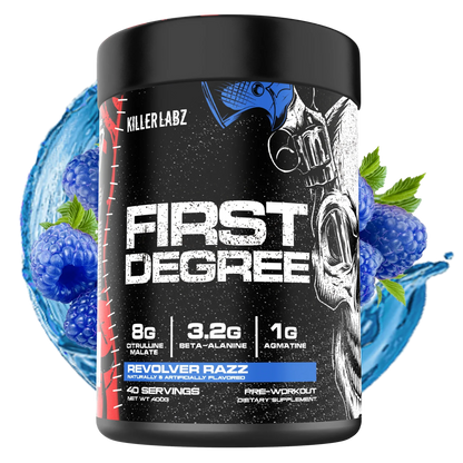 Killer Labz First Degree Pre-Workout | High-Stim Energy, Pump & Focus Formula | 40 Servings