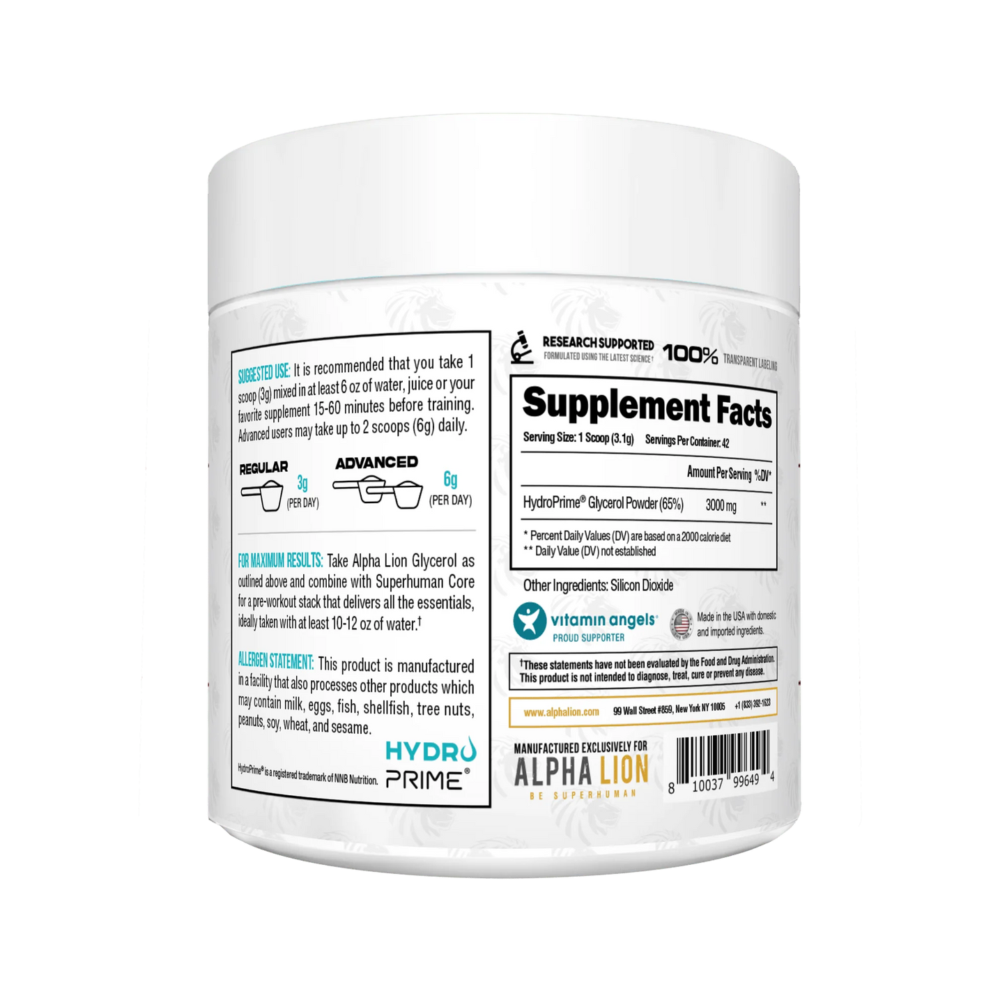 Alpha Lion Glycerol HydroPrime®