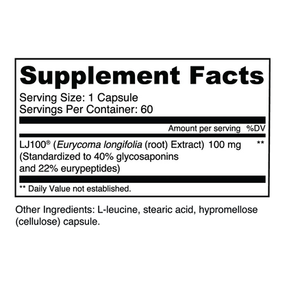 Transparent Labs LJ100® Tongkat Ali -60 Caps