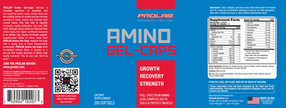 Prolab Nutrition Amino Gel Caps (200 Count)