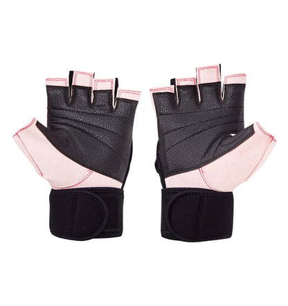 Model 540 Pink Platinum Series Lifting Gloves with Wrist Wraps