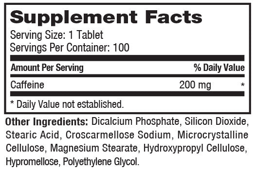 Prolab Nutrition Caffeine Energy Support, Zero Calories, Reduced Fatigue, Extra Strength Energy 200mg