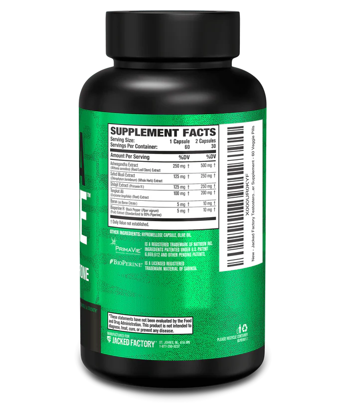 Jacked Factory PrimaSurge | Natural Testosterone Booster 60 Caps
