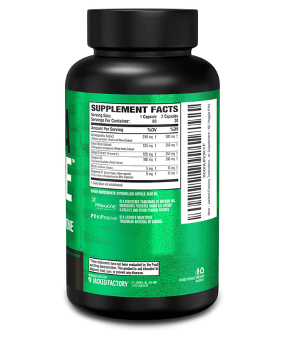 Jacked Factory PrimaSurge | Natural Testosterone Booster 60 Caps