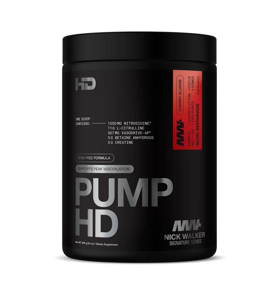 HD Muscle PumpHD – Stimulant-Free Pre-Workout | Cherry Slushie Flvr
