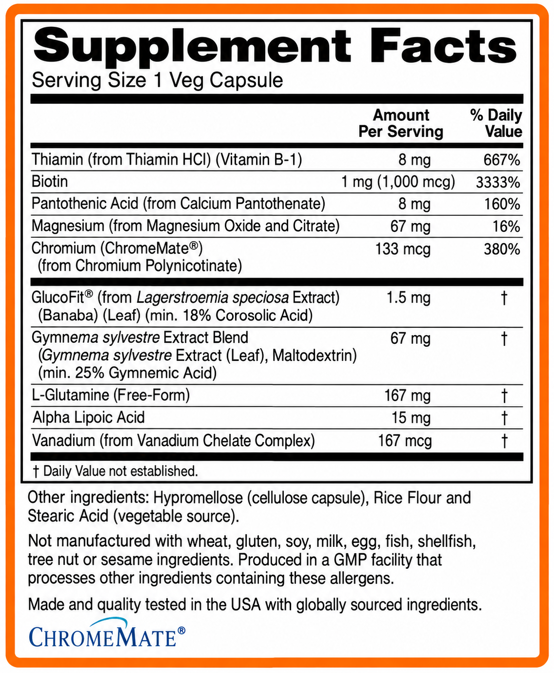 Penta Vitals Glucose Metabolic Support – Blood Sugar & Glucose Metabolism Support | 90 Veg Capsules