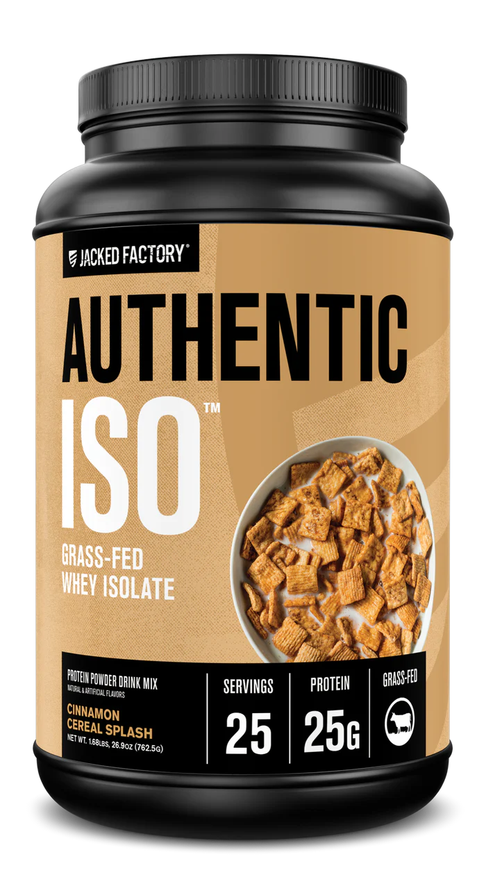 Jacked Factory Authentic ISO Grass-Fed Whey Protein Isolate