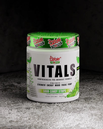Psycho Pharma VITALS Pre-Workout | Energy, Pump & Focus