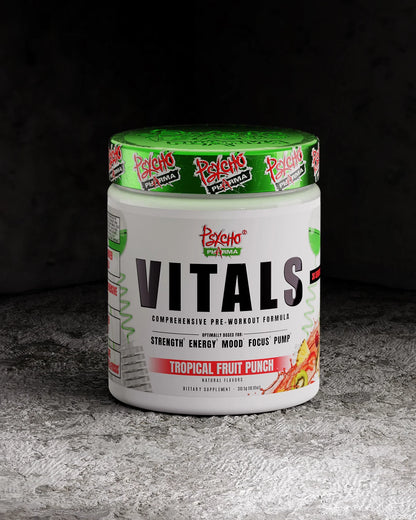 Psycho Pharma VITALS Pre-Workout | Energy, Pump & Focus