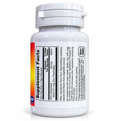 Penta Vitals Zinc Picolinate 50mg – Immune Support | 60 Veg Capsules