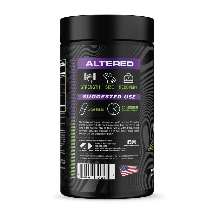 Alchemy Labs ALTERED – Turkesterone Lean Muscle & Performance Support - Mann Nutrition