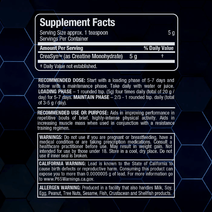 ALLMAX Creatine Monohydrate Powder – 100% Pure Micronized Creatine, 5g Per Serving - Mann Nutrition