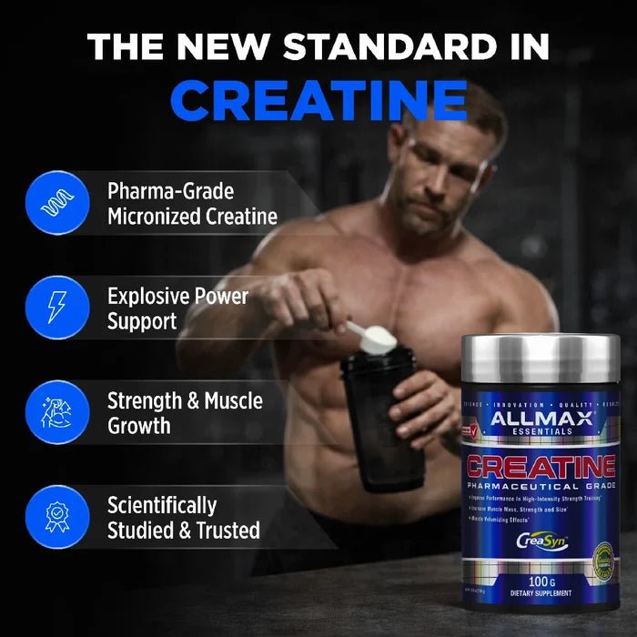 ALLMAX Creatine Monohydrate Powder – 100% Pure Micronized Creatine, 5g Per Serving - Mann Nutrition