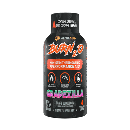 Alpha Lion BURN2O – Stimulant-Free Liquid Thermogenic & Performance Support, 31 Servings - Mann Nutrition