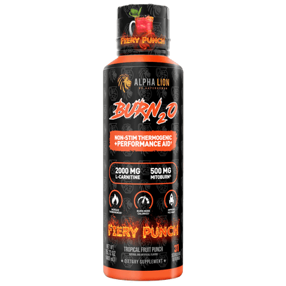 Alpha Lion BURN2O – Stimulant-Free Liquid Thermogenic & Performance Support, 31 Servings - Mann Nutrition