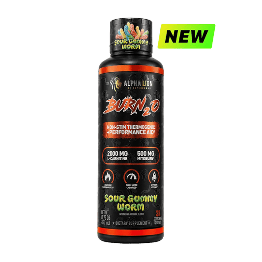Alpha Lion BURN2O – Stimulant-Free Liquid Thermogenic & Performance Support, 31 Servings - Mann Nutrition