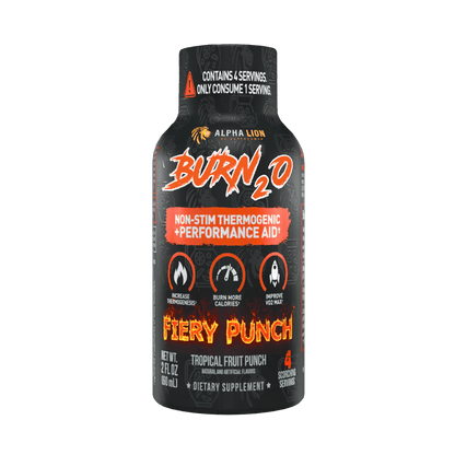 Alpha Lion BURN2O – Stimulant-Free Liquid Thermogenic & Performance Support, 31 Servings - Mann Nutrition