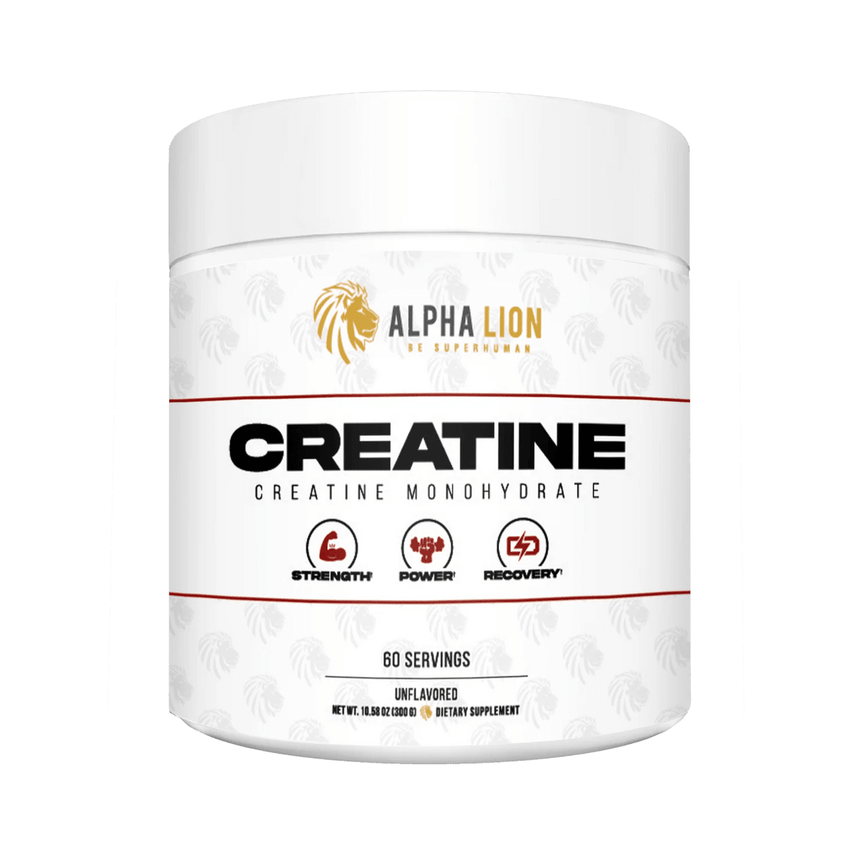 Alpha Lion Creatine Monohydrate – 5g Creatine, Unflavored, 60 Servings - Mann Nutrition