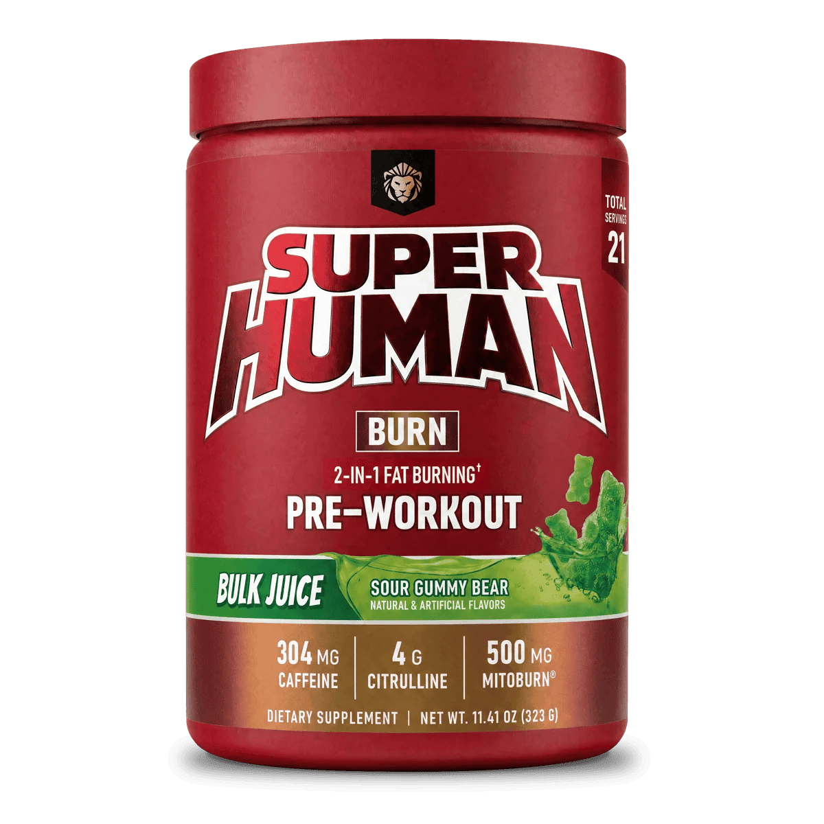 Alpha Lion SUPERHUMAN Burn Pre-Workout – Thermogenic, Energy, Pump & Focus - Mann Nutrition