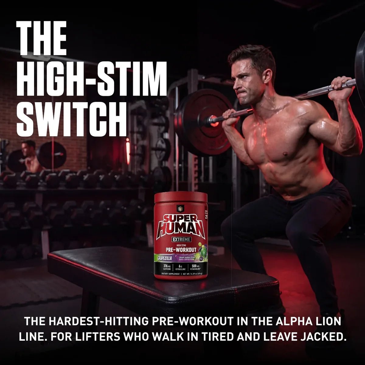 Alpha Lion SUPERHUMAN Extreme Pre-Workout - Mann Nutrition