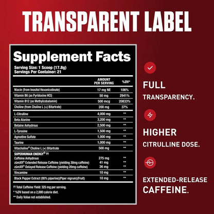Alpha Lion SUPERHUMAN Original Pre-Workout - Mann Nutrition