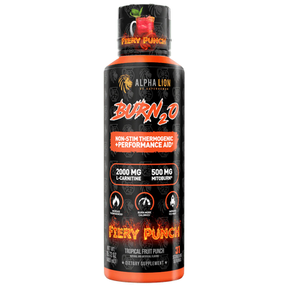 Alpha Lion BURN2O – Stimulant-Free Liquid Thermogenic & Performance Support, 31 Servings