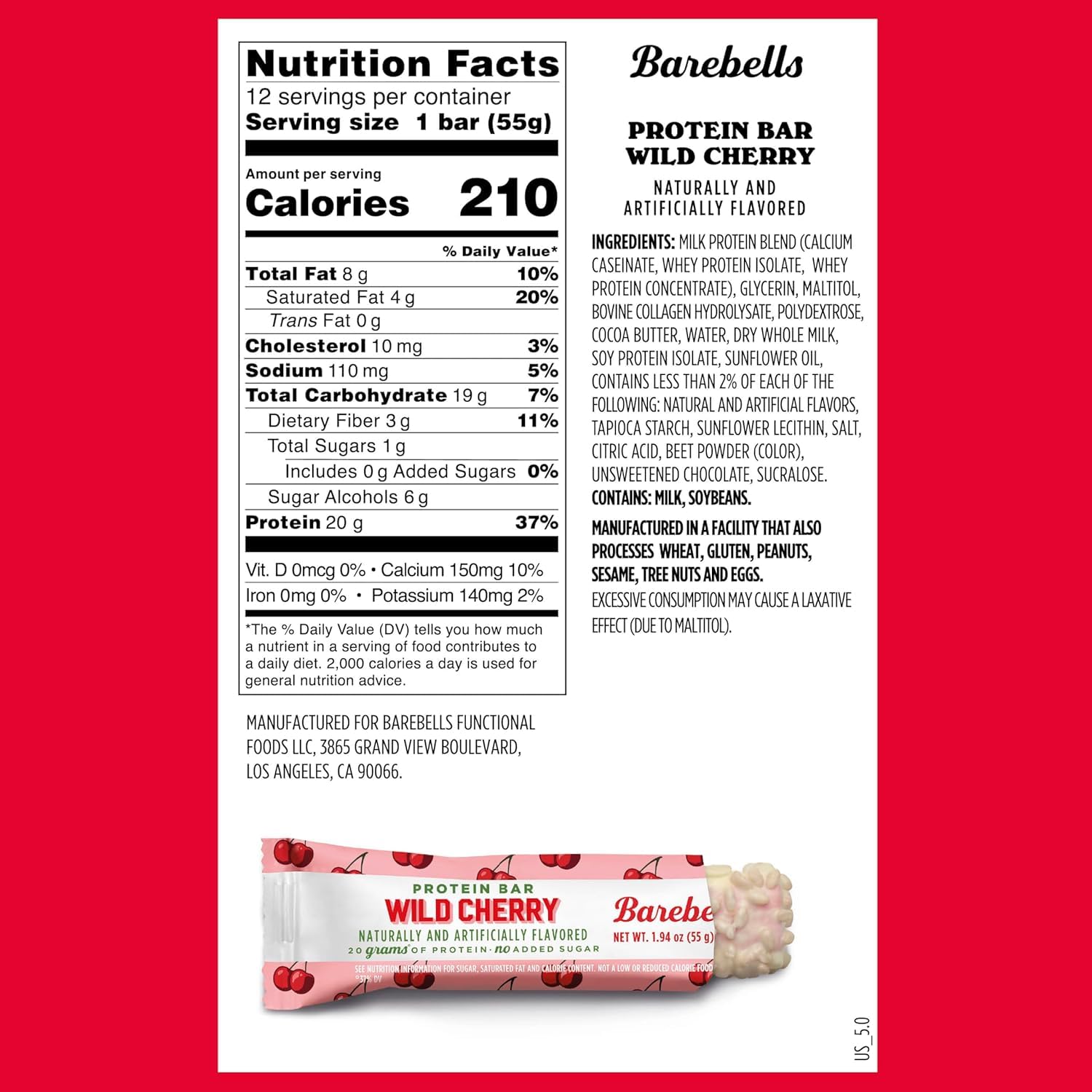 Barebells Protein Bar - 12 Counts  - Mann Nutrition