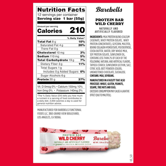 Barebells Protein Bar - 12 Counts  - Mann Nutrition