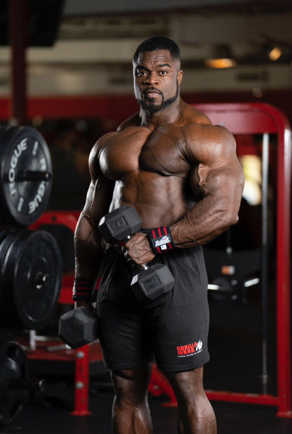 Black Line Wrist Wraps sku-45467917058344- Mann Nutrition