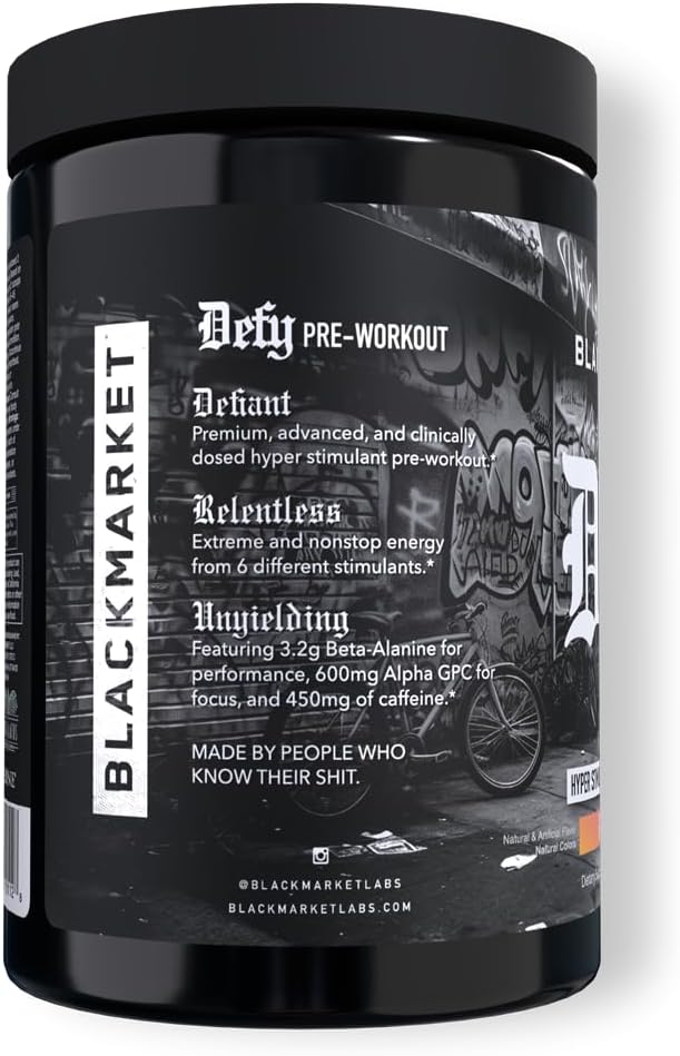 BlackMarket Labs DEFY Hyper-Stimulant Pre-Workout - Mann Nutrition