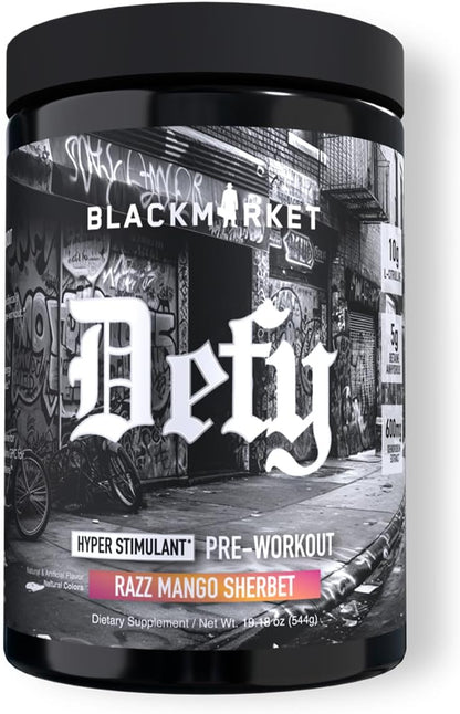 BlackMarket Labs DEFY Hyper-Stimulant Pre-Workout - Mann Nutrition
